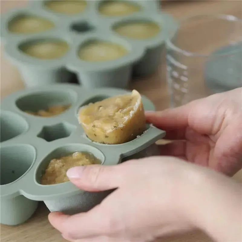 Beaba - Multiportions Silicone Baby Food Storage Container, Sage Image 4