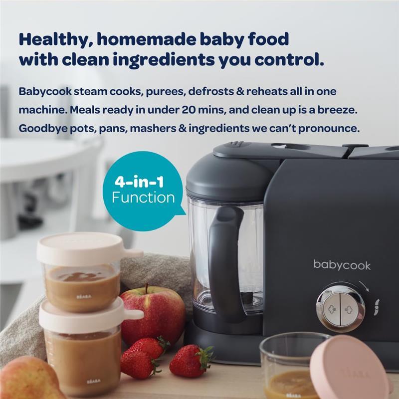 Beaba - Babycook Duo 4 in 1 Baby Food Maker, Charcoal Image 3