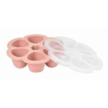 Beaba Multiportions Silicone Baby Food Freezer Tray 5Oz-Rose Image 1