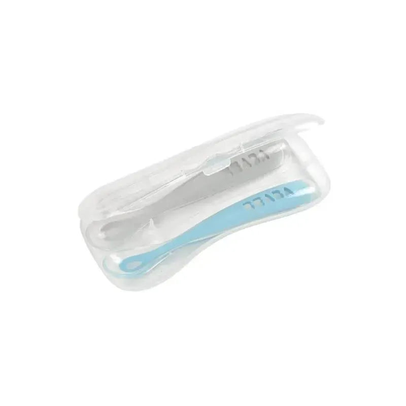 Beaba - 2Pk Silicone Spoon Travel Set, Cloud/Rain Image 3