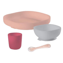Beaba - 4Pk Silicone Meal Set, Pink Image 1