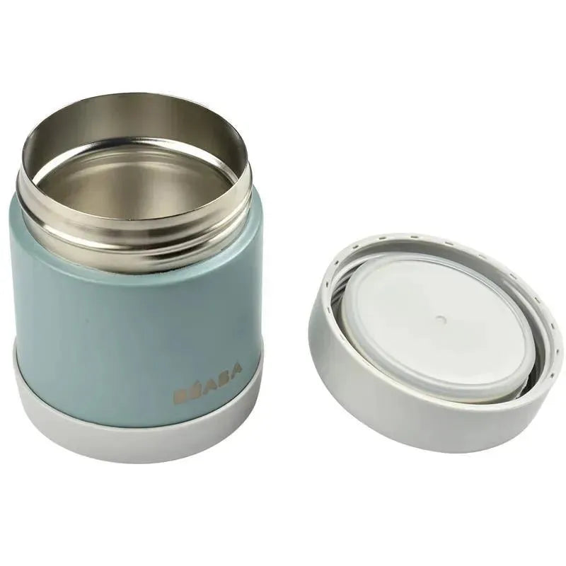 Beaba - 10Oz Stainless Steel Insulated Food Jar, Eucalyptus Image 2