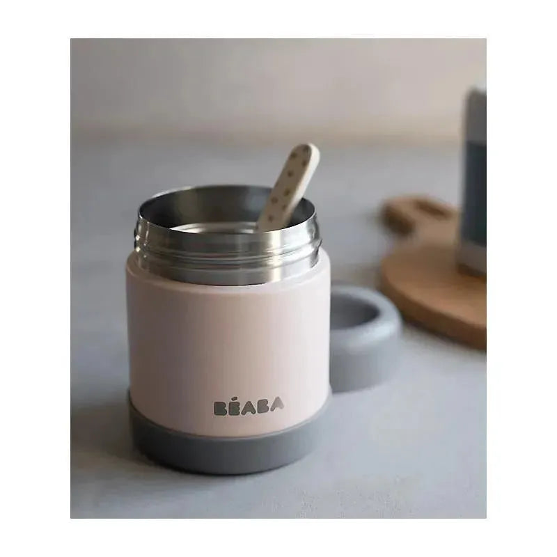 Beaba - 10Oz Stainless Steel Insulated Food Jar, Rose Image 3