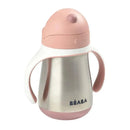 Beaba - Stainless Steel Straw Sippy Cup, Rose Image 2