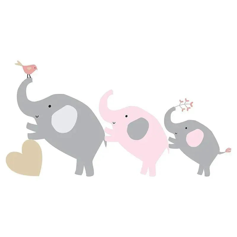 Bedtime Originals Eloise Wall Decals, Pink/Grey Image 1