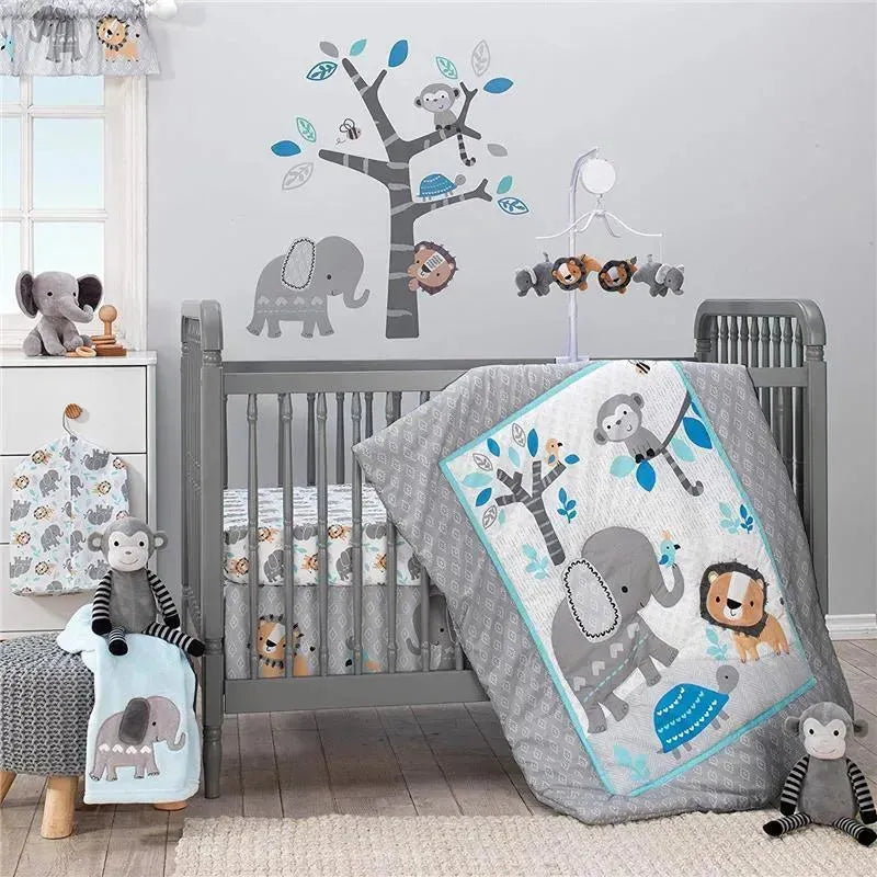 Bedtime Originals Jungle Fun Fitted Crib Sheet Image 5