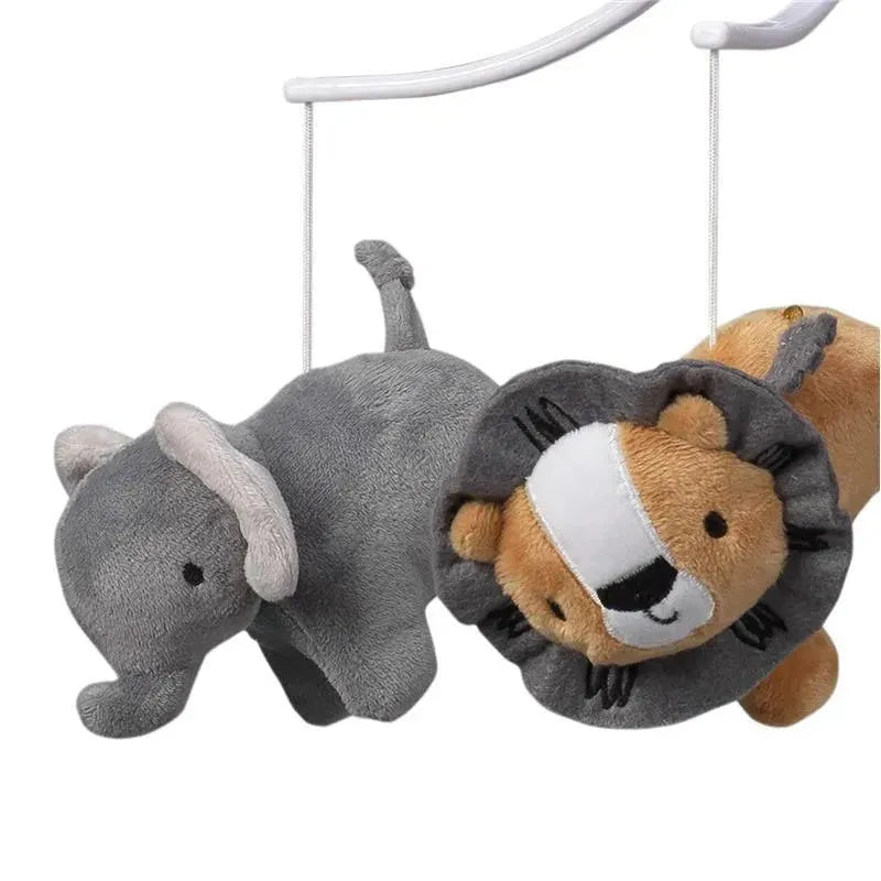 Bedtime Originals Jungle Fun Musical Baby Crib Mobile, Lion/Elephant Image 3