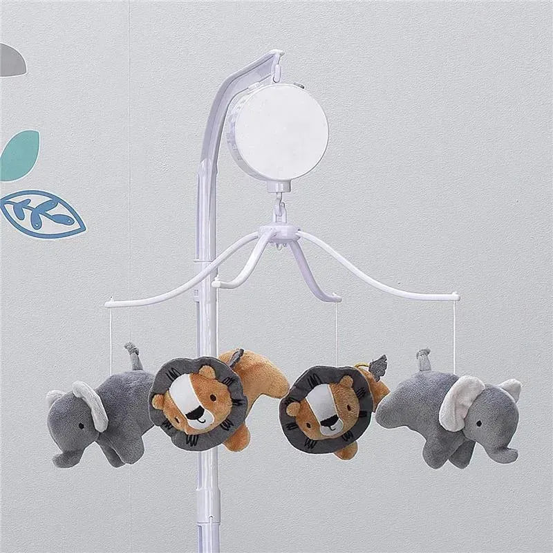 Bedtime Originals Jungle Fun Musical Baby Crib Mobile, Lion/Elephant Image 3