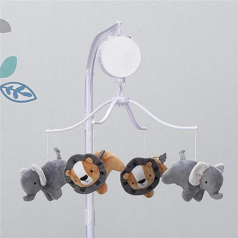 Bedtime Originals Jungle Fun Musical Baby Crib Mobile, Lion/Elephant Image 5