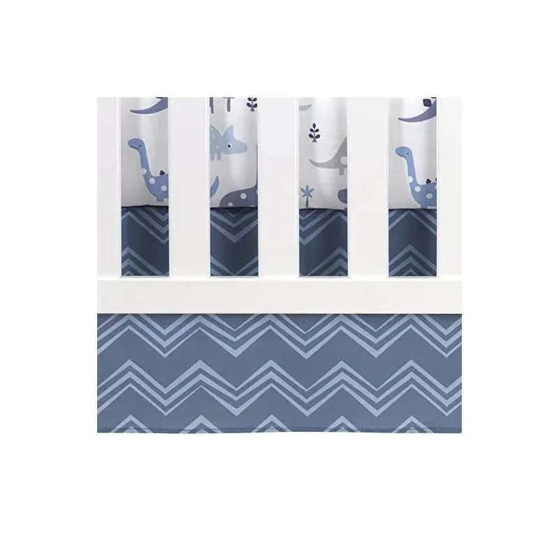 Bedtime Originals Roar Dinosaur 3 Piece Crib Bedding Set, Blue/Gray Image 3