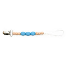 Bella Tunno Blue Pacifier Clip Image 1