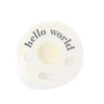 Bella Tunno - Hello World Pacifier, White Image 1