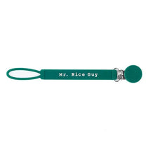 Bella Tunno - Mr Nice Guy Pacifier Clip, Green Image 1