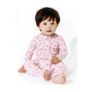 Bellabu Bea - Milk and Cookies Pink Bamboo Convertible Footie Image 2