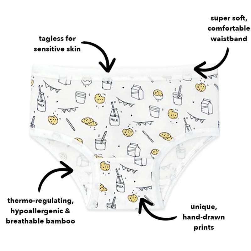 Bellabu Bear - Girl's Bamboo Underwear 7-Pack, 2/3T Image 2