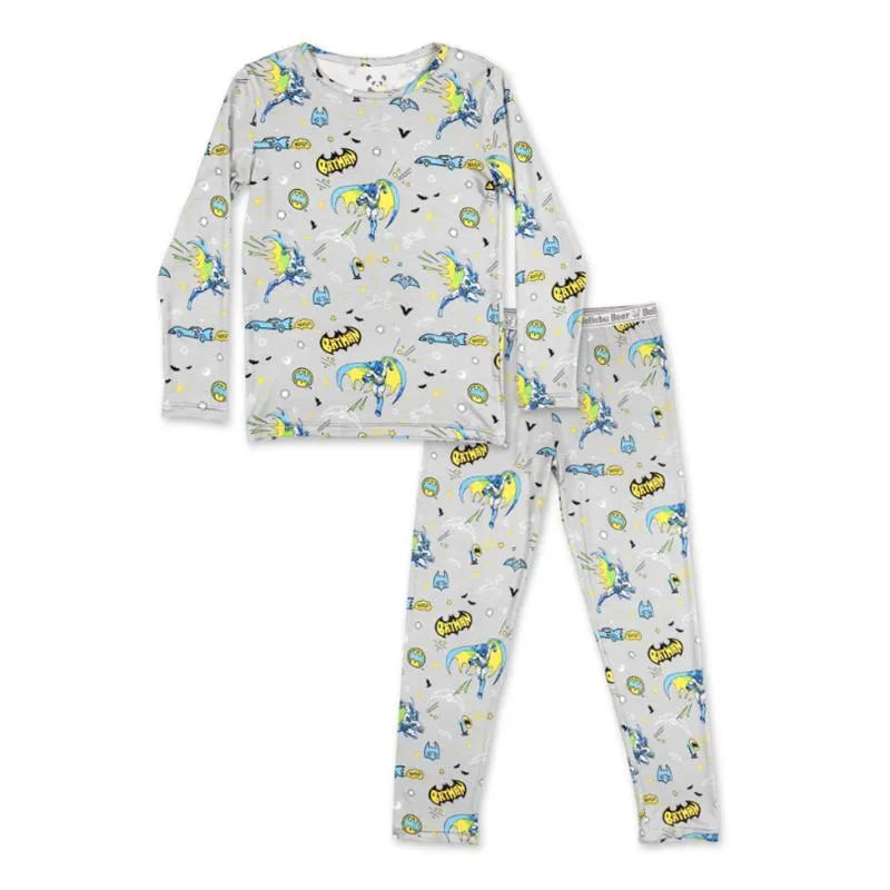 Bellabu Bear - Toddler Batman Bamboo Kids Pajamas Image 3