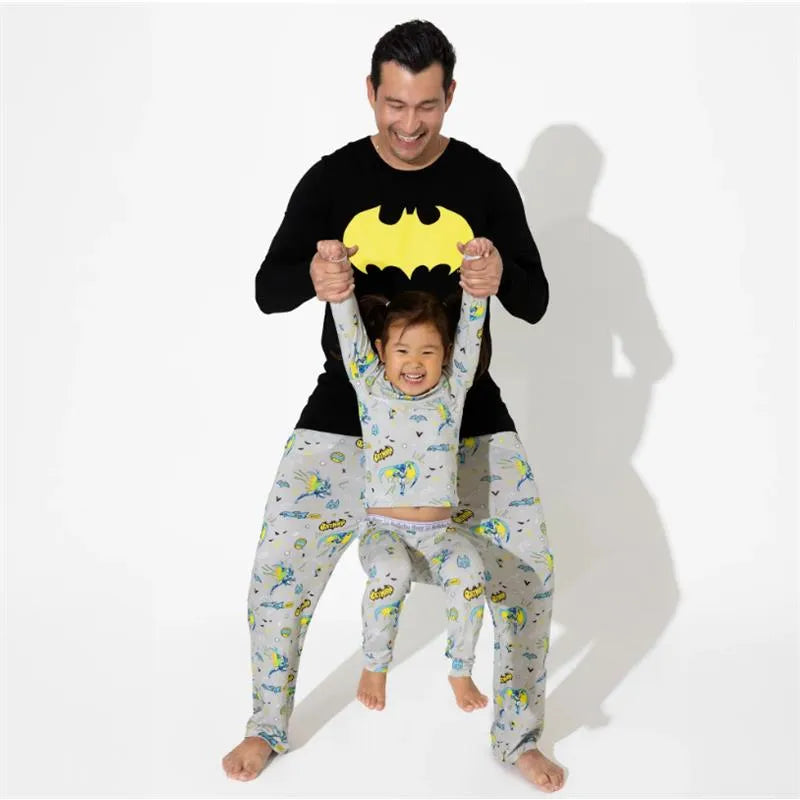 Bellabu Bear - Toddler Batman Bamboo Kids Pajamas Image 4