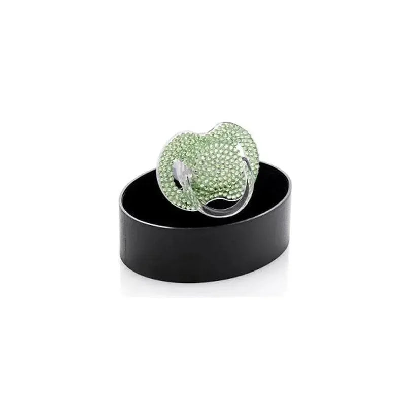 Bling Swarovski Crystal Pacifier - Green Emerald (6-18M) Image 1