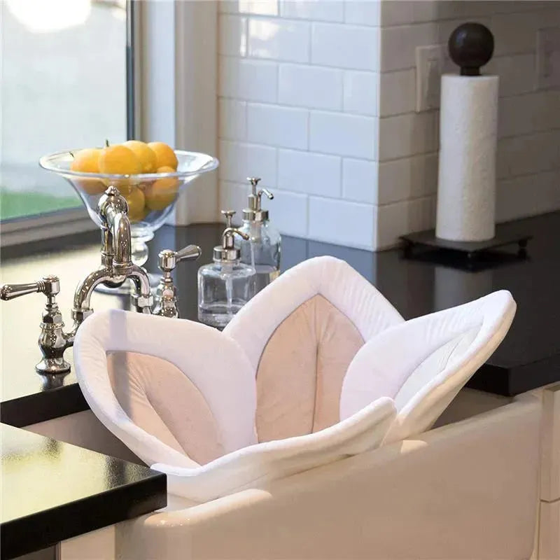 Blooming Bath Lotus - Baby Bath Seafoam, White/Gray Image 11