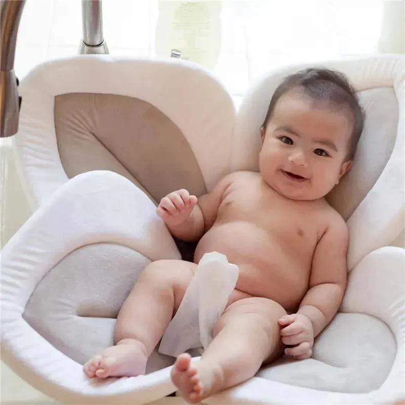 Blooming Bath Lotus - Baby Bath Seafoam, White/Gray Image 3