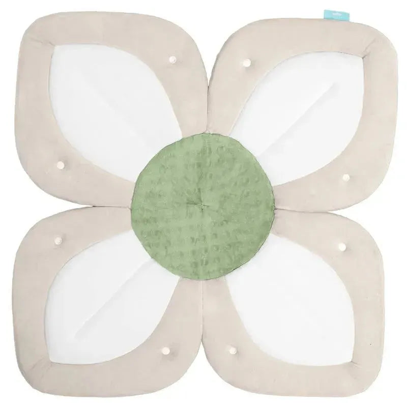 Blooming Bath - Lotus Flower Bath Mat Sink Cushion, Olive Image 1