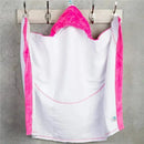 Blooming Bath Plush Hooded Bath Towel - Pink Image 3