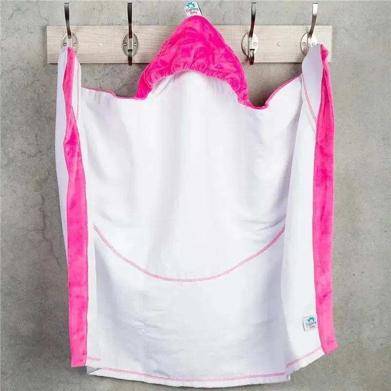 Blooming Bath Plush Hooded Bath Towel - Pink Image 3