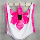 Blooming Bath Plush Hooded Bath Towel - Pink Image 5