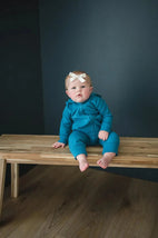 Blue Jay Zip Up Hooded Romper - MacroBaby