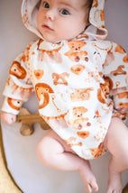 Boho Lions Hoodie Romper - MacroBaby