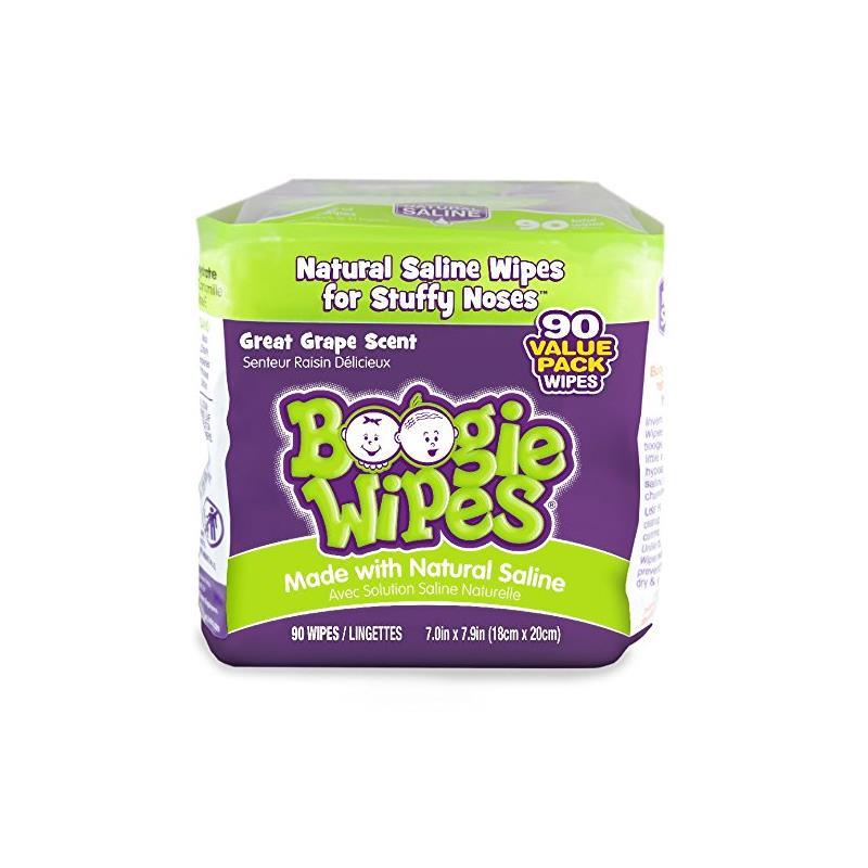 Boogie Wipes 90 Count, Grape Scented Image 1