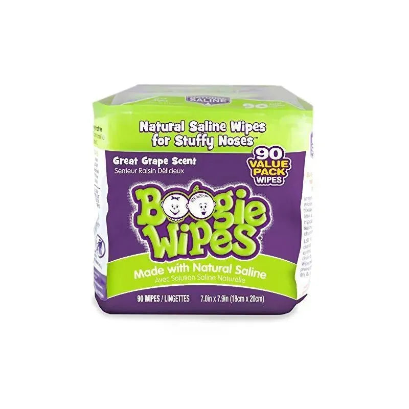 Boogie Wipes 90 Count, Grape Scented Image 1