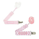 Booginhead - Pacifier Clip Pacigrip 2Pk, Pink Asst Image 1