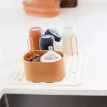 Boon - ARC Silicone Baby Bottle Drying Rack, Boho Beige Image 2