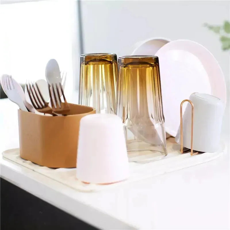 Boon - ARC Silicone Baby Bottle Drying Rack, Boho Beige Image 5