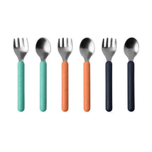Boon - CHOW™ Toddler Stainless Steel Utensil Spoon And Fork Set, Mint Image 1