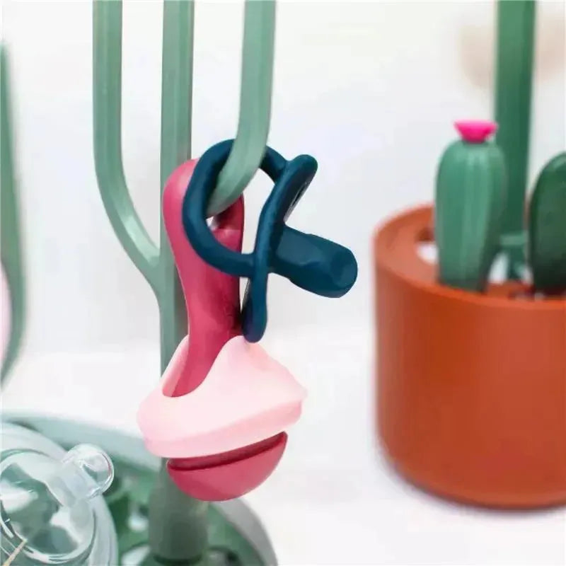 Boon - Desert Baby Bottle Drying Rack, Green Image 4