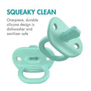 Boon Jewl Orthodontic Pacifier, Silicone Pacifier, Stage 2, 3 months +, Pack of 2, Blue Image 6