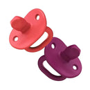 Boon Jewl Orthodontic Pacifier, Stage 2, 3 months + Silicone Pacifier, Pack of 2, Pink Image 1