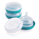 Boon Nursh Pouch & Nipple Container 3-Pack, Blue Image 3