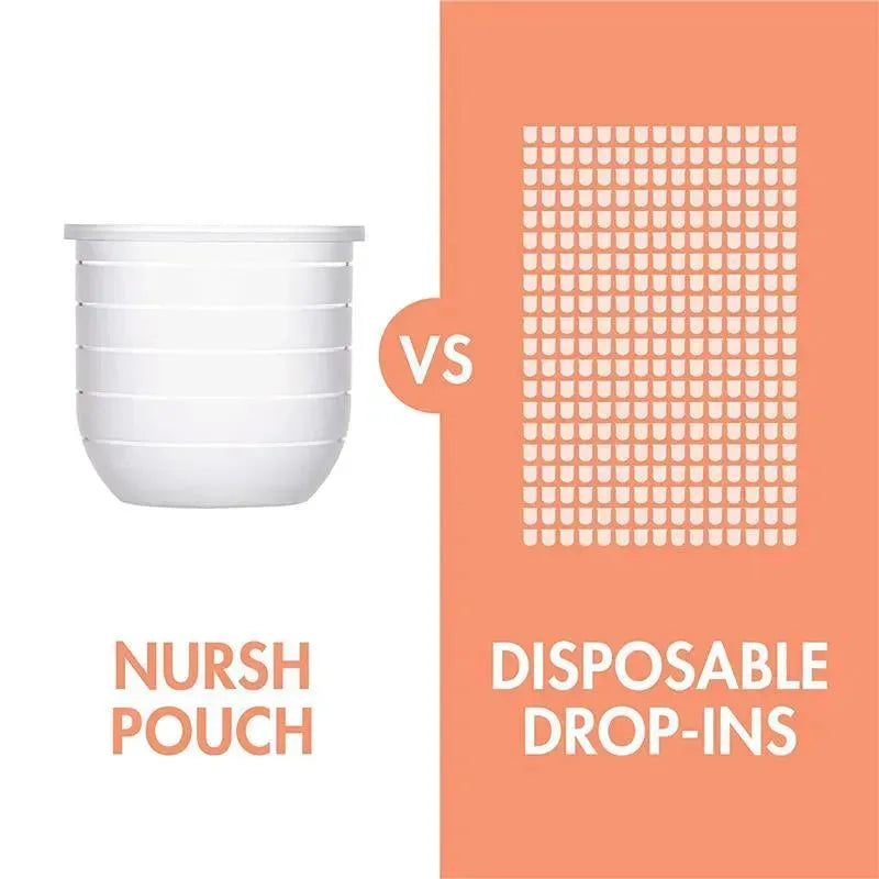 Boon Nursh Silicone Bottle 4Oz 3Pk, Mint/Cantaloupe/Navy Image 8