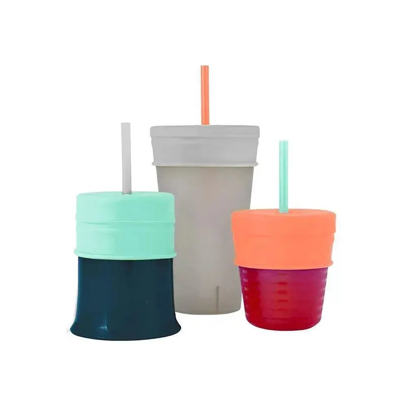 Boon Snug Straw Universal Silicone Straw Lids & Cup Image 5