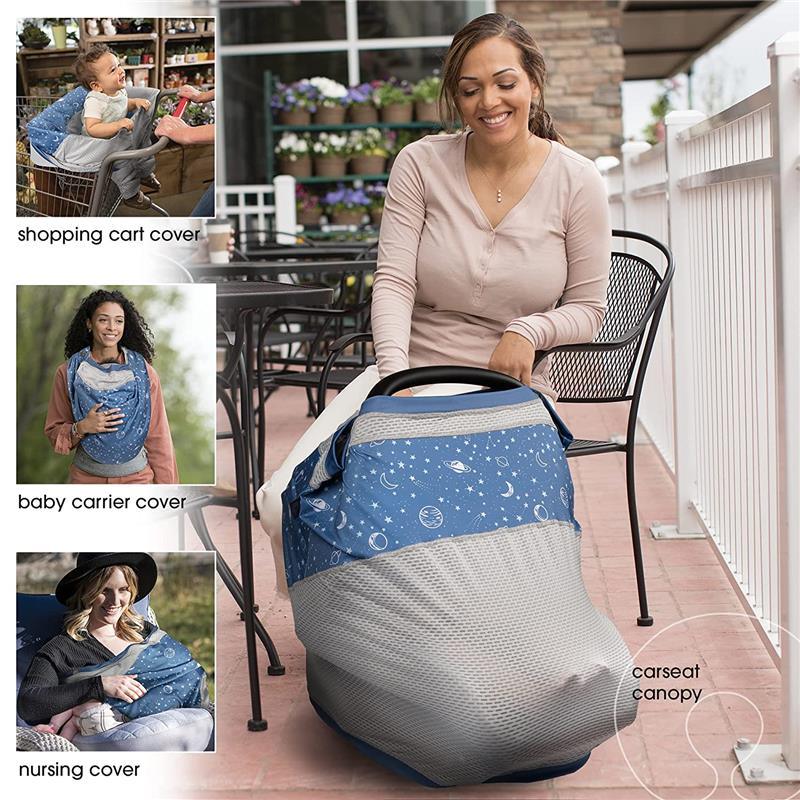 Boppy - 4 & More Multi-use Cover, Blue Starry Sky Image 3