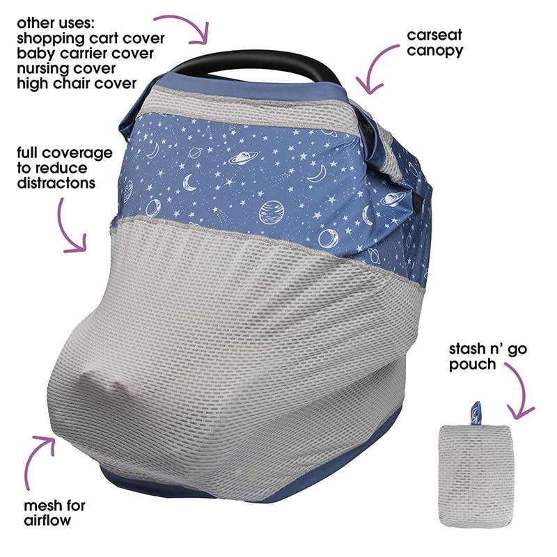 Boppy - 4 & More Multi-use Cover, Blue Starry Sky Image 2