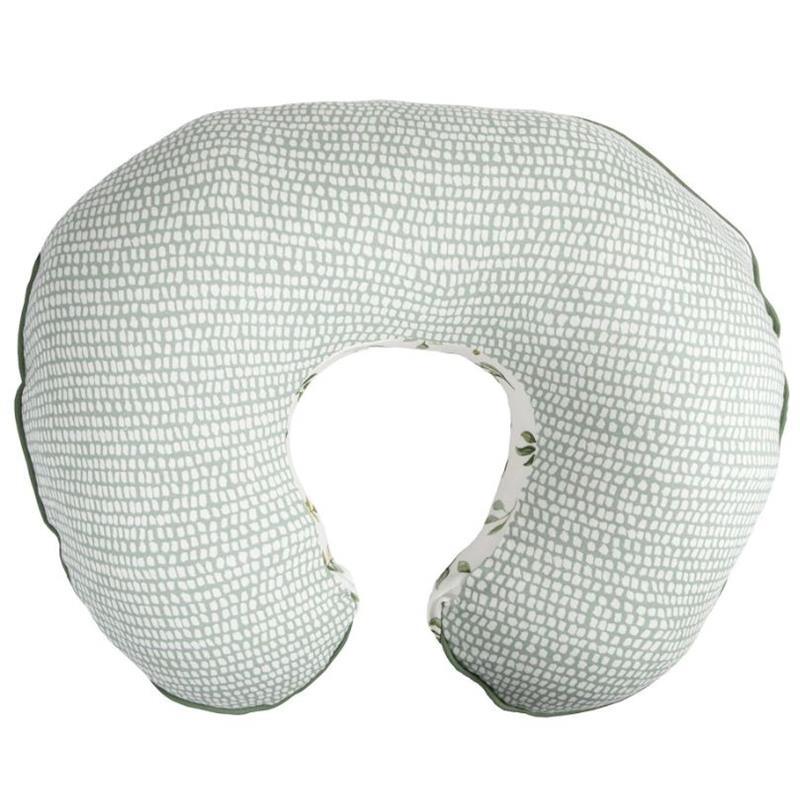 Boppy - Pillow Slipcover Organic Cotton, Green Little Leaves Image 2
