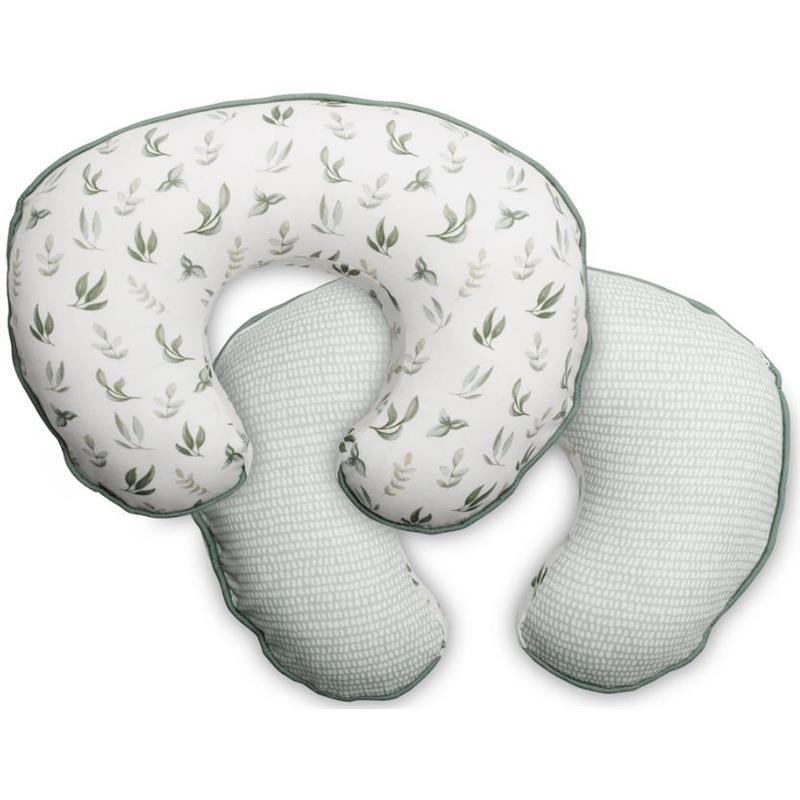 Boppy - Pillow Slipcover Organic Cotton, Green Little Leaves Image 3