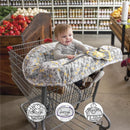 Boppy - Shopping Cart and High Chair Cover, Sunshine Yellow and Gray Chevron with Changeable SlideLine and Seatbelt Image 6