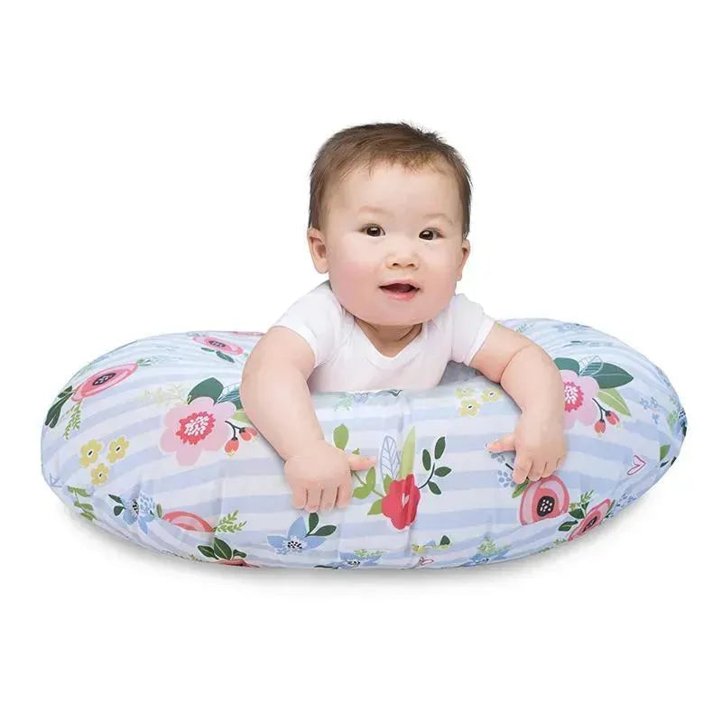 Boppy - Original Slipcovered Pillow, Blue & Pink Posey Image 5