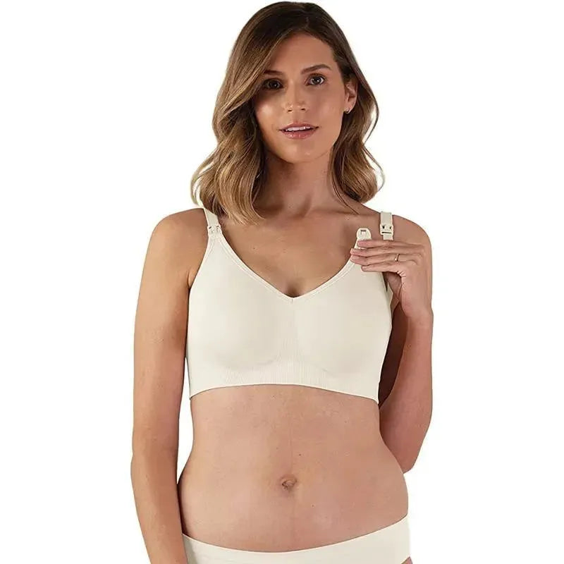 Bravado Body Silk Seamless Nursing Bra Antique White Image 1