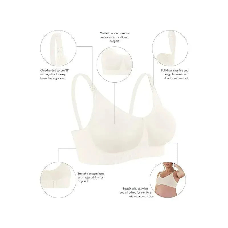 Bravado Body Silk Seamless Nursing Bra Antique White Image 2